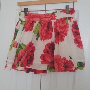 Abercrombie and Fitch floral short skirt